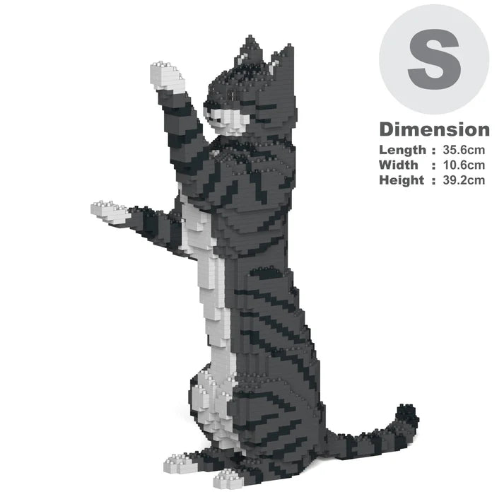 Dark Grey Tabby Cat 14S-M02