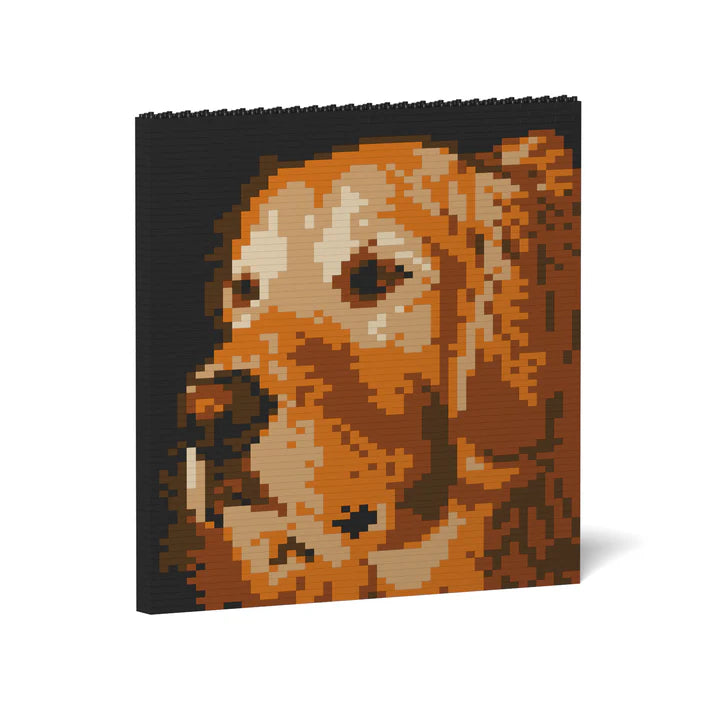 Pintura de ladrillos de Golden Retriever 02S 