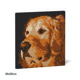 Pintura de ladrillos de Golden Retriever 02S 