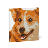 Walisischer Corgi Ziegelsteinmalerei 01S 